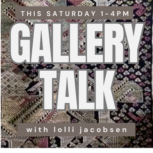 Informal talks in the gallery with Lolli Jacobsen