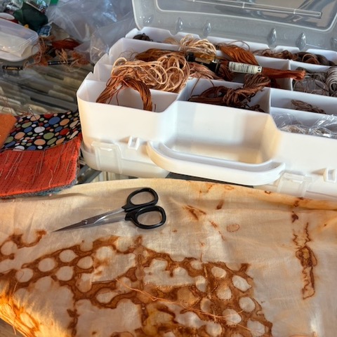 Lust for Rust & Mark Making With Needle & Thread workshop with Mirka Knaster